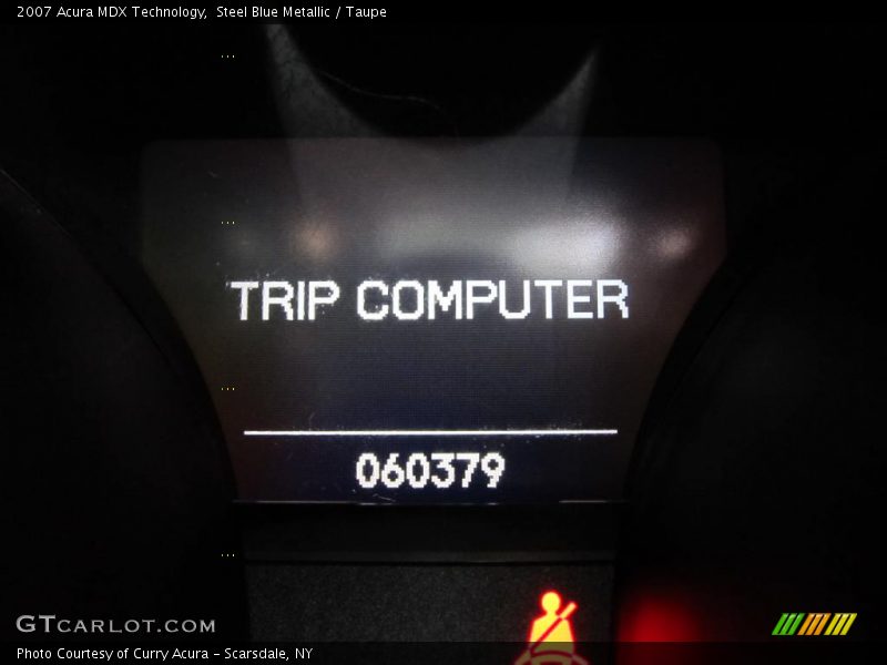 Steel Blue Metallic / Taupe 2007 Acura MDX Technology