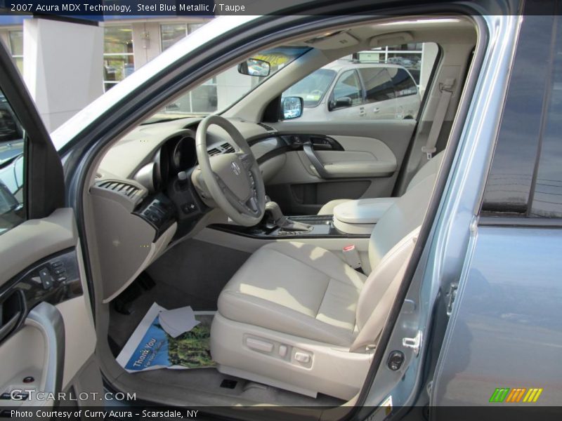 Steel Blue Metallic / Taupe 2007 Acura MDX Technology