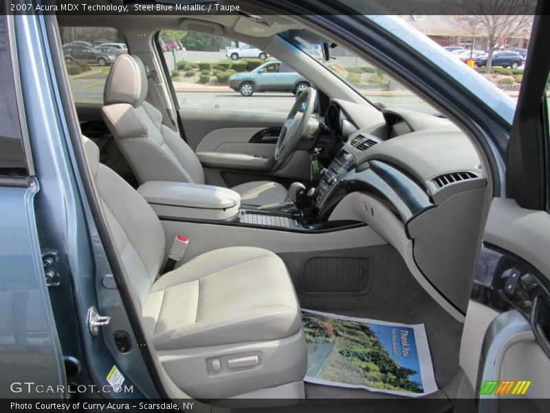 Steel Blue Metallic / Taupe 2007 Acura MDX Technology