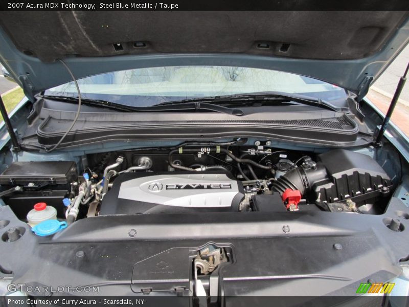 Steel Blue Metallic / Taupe 2007 Acura MDX Technology