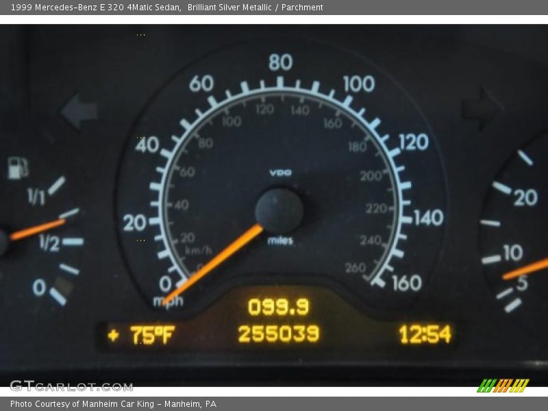 Brilliant Silver Metallic / Parchment 1999 Mercedes-Benz E 320 4Matic Sedan
