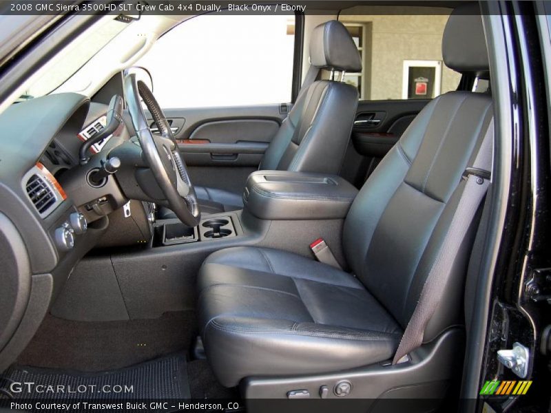  2008 Sierra 3500HD SLT Crew Cab 4x4 Dually Ebony Interior