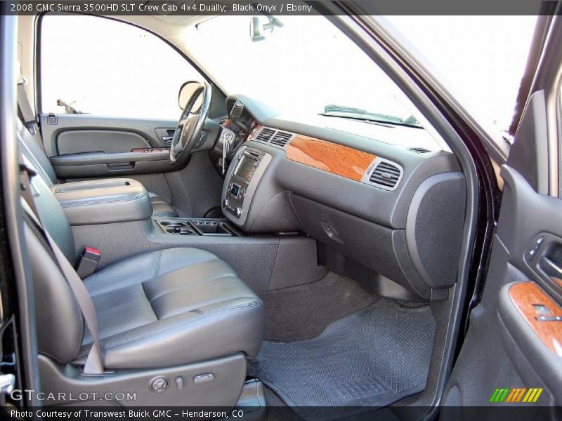  2008 Sierra 3500HD SLT Crew Cab 4x4 Dually Ebony Interior