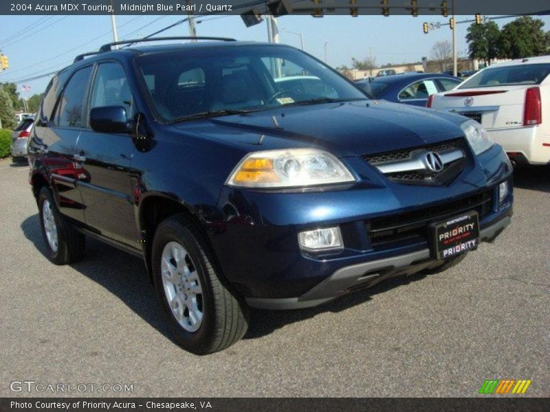 Midnight Blue Pearl / Quartz 2004 Acura MDX Touring