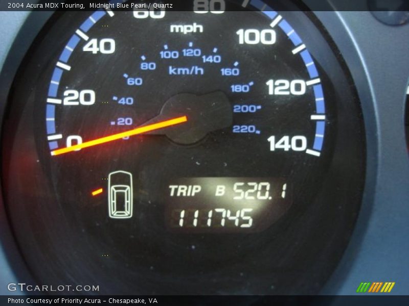 Midnight Blue Pearl / Quartz 2004 Acura MDX Touring