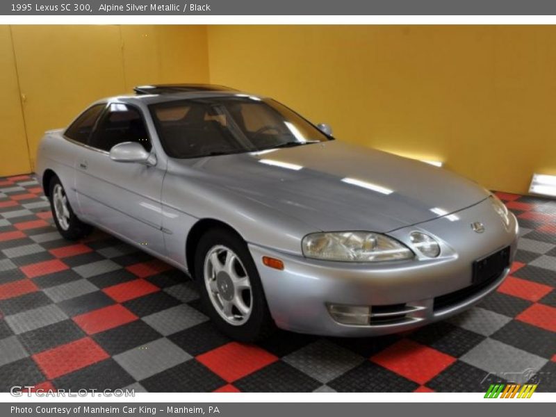 Alpine Silver Metallic / Black 1995 Lexus SC 300