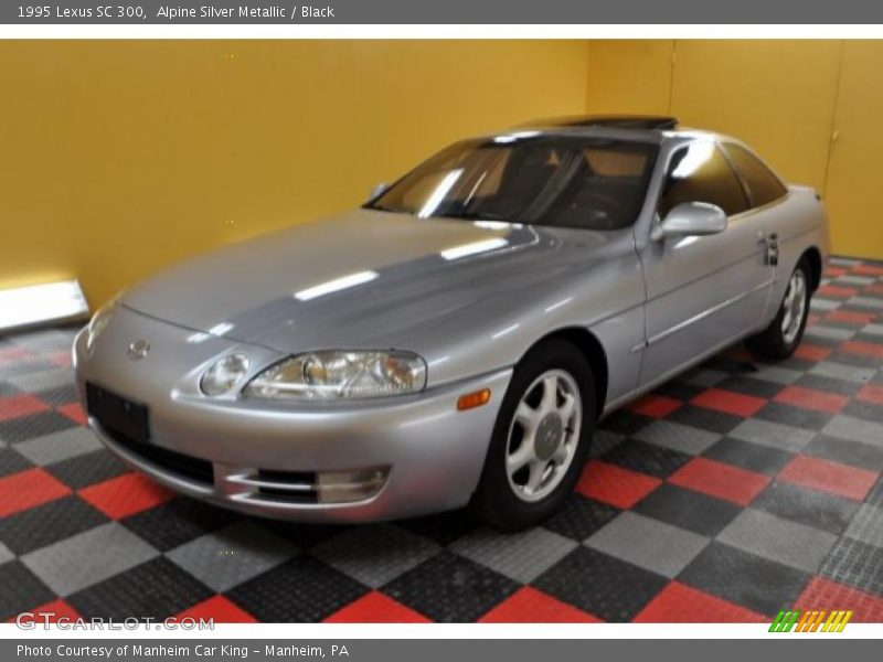 Alpine Silver Metallic / Black 1995 Lexus SC 300