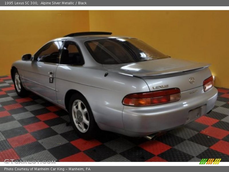 Alpine Silver Metallic / Black 1995 Lexus SC 300
