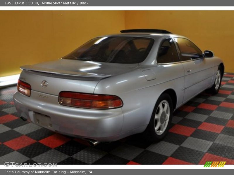 Alpine Silver Metallic / Black 1995 Lexus SC 300