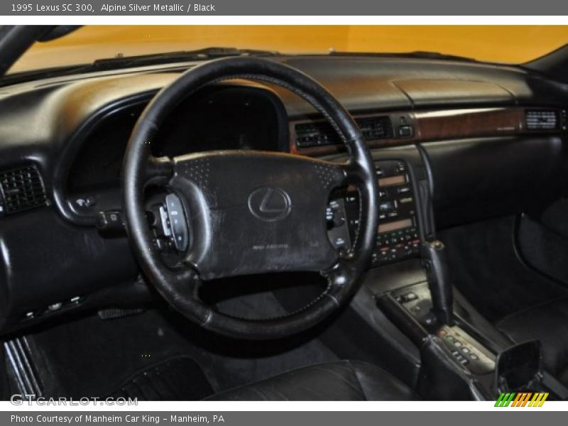 Alpine Silver Metallic / Black 1995 Lexus SC 300