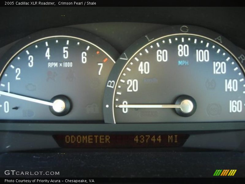  2005 XLR Roadster Roadster Gauges