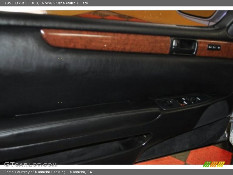 Alpine Silver Metallic / Black 1995 Lexus SC 300