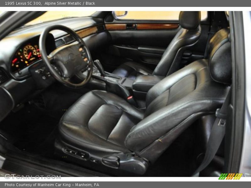 Alpine Silver Metallic / Black 1995 Lexus SC 300