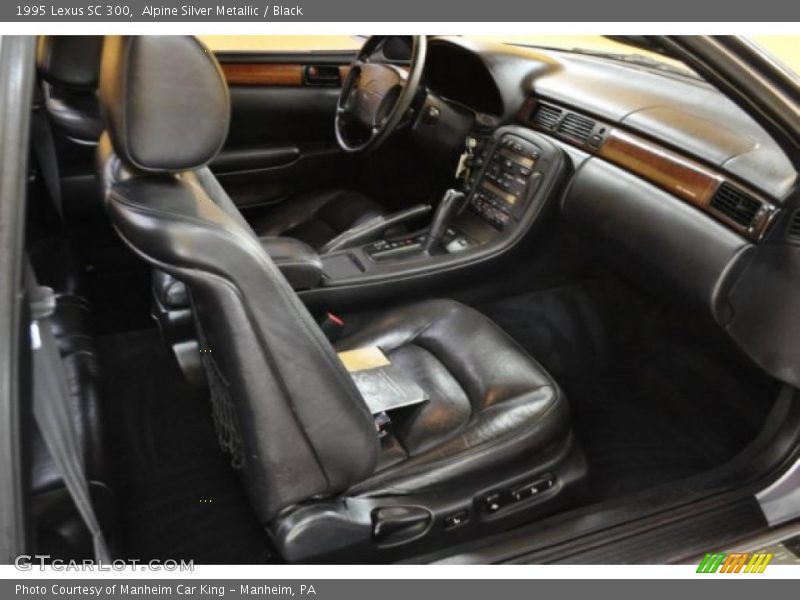 Alpine Silver Metallic / Black 1995 Lexus SC 300