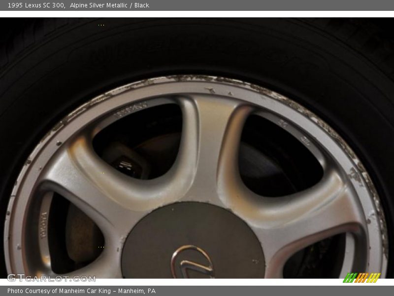 Alpine Silver Metallic / Black 1995 Lexus SC 300