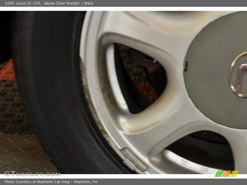 Alpine Silver Metallic / Black 1995 Lexus SC 300