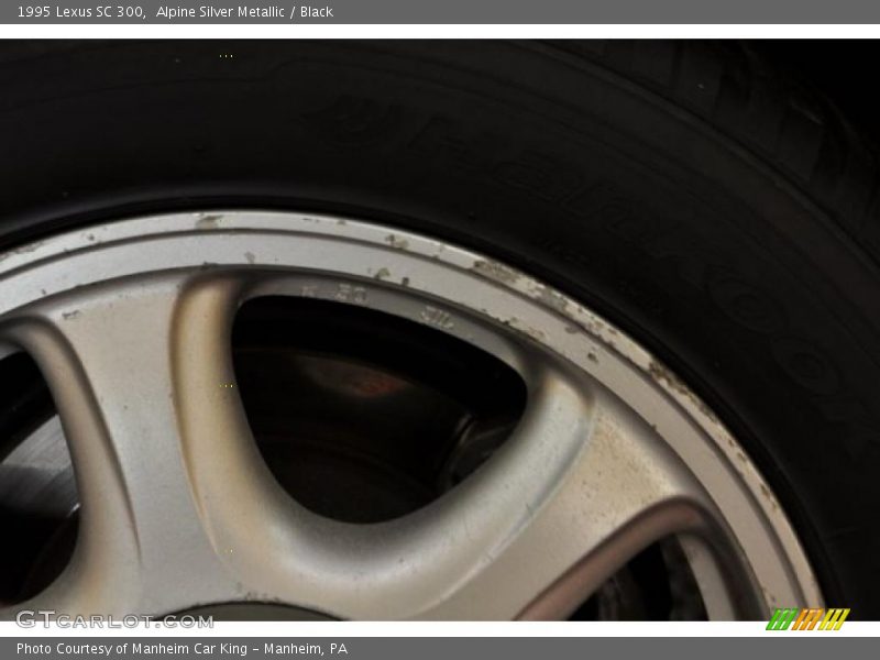 Alpine Silver Metallic / Black 1995 Lexus SC 300