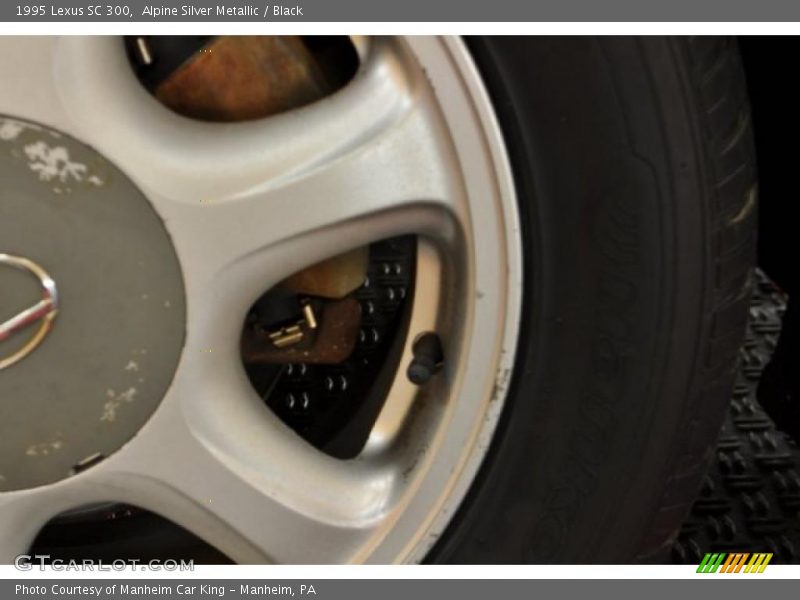 Alpine Silver Metallic / Black 1995 Lexus SC 300