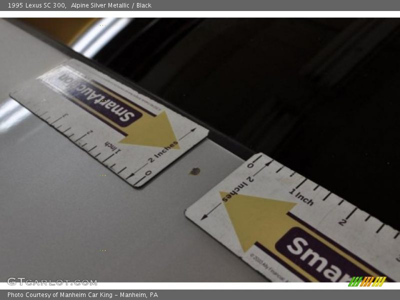 Alpine Silver Metallic / Black 1995 Lexus SC 300