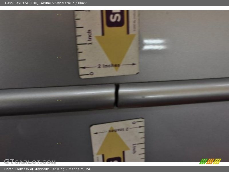 Alpine Silver Metallic / Black 1995 Lexus SC 300