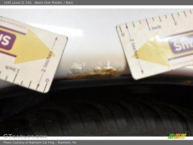 Alpine Silver Metallic / Black 1995 Lexus SC 300