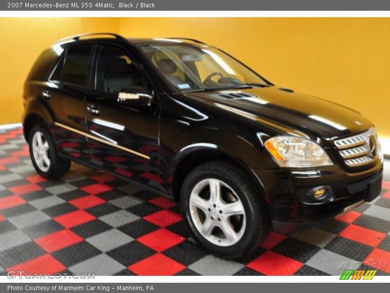 Black / Black 2007 Mercedes-Benz ML 350 4Matic