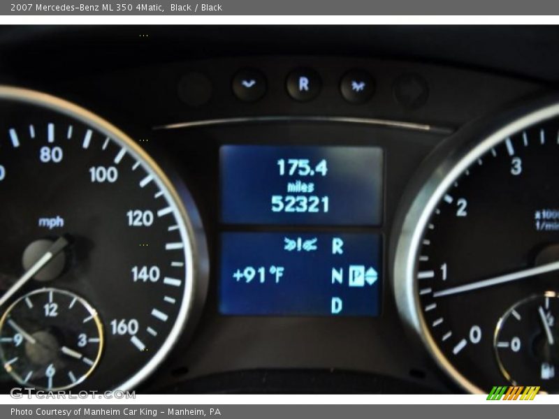 Black / Black 2007 Mercedes-Benz ML 350 4Matic