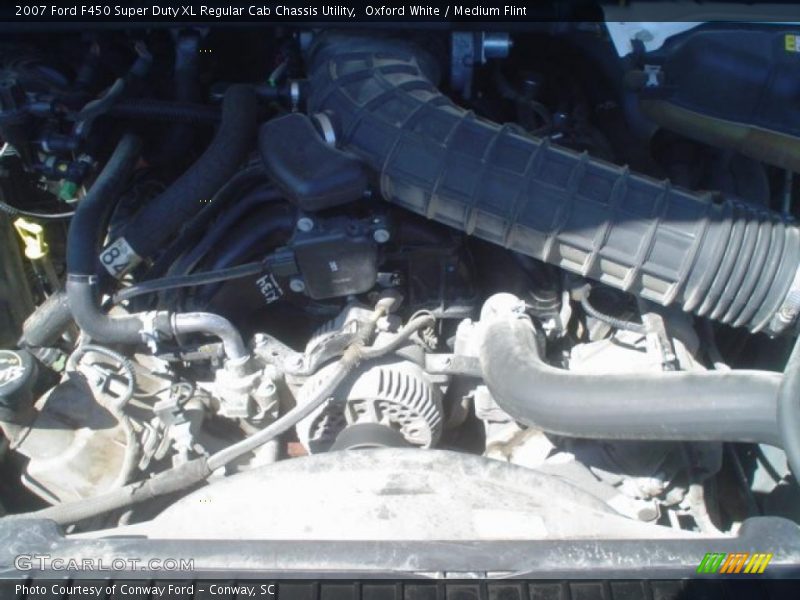 Oxford White / Medium Flint 2007 Ford F450 Super Duty XL Regular Cab Chassis Utility