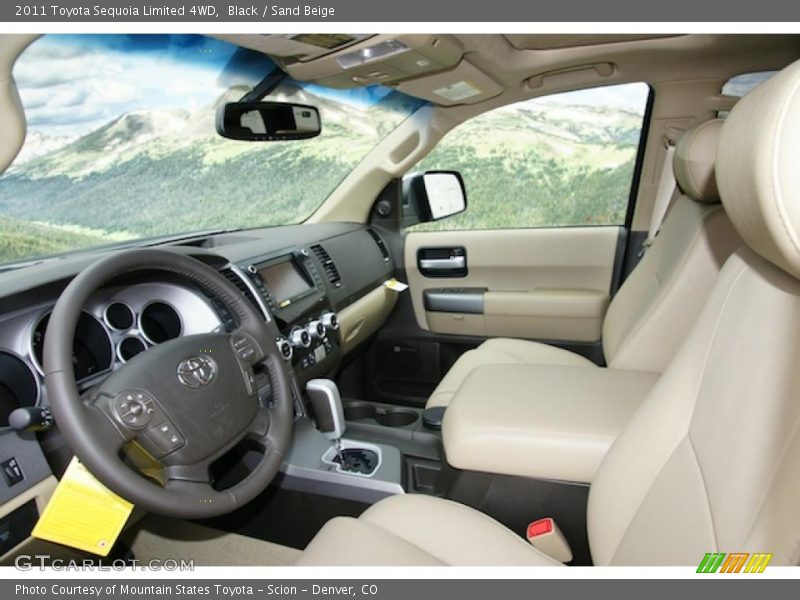  2011 Sequoia Limited 4WD Sand Beige Interior