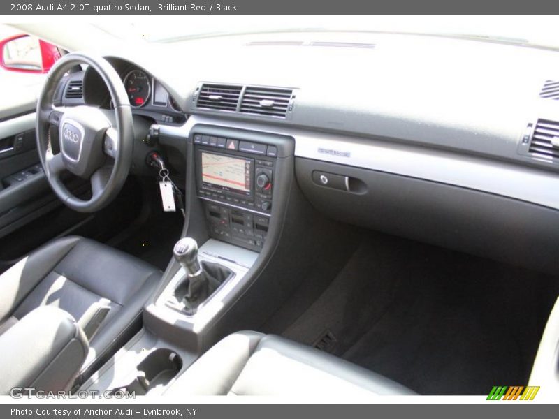 Brilliant Red / Black 2008 Audi A4 2.0T quattro Sedan