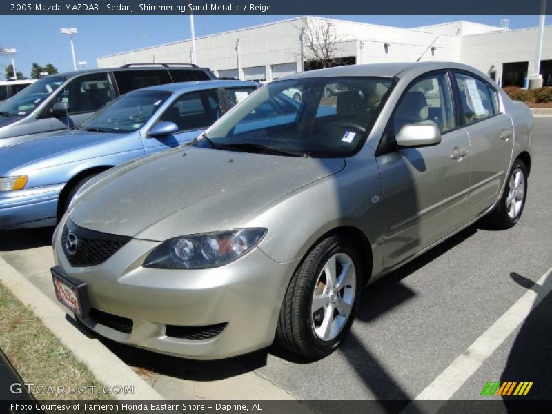 Shimmering Sand Metallic / Beige 2005 Mazda MAZDA3 i Sedan