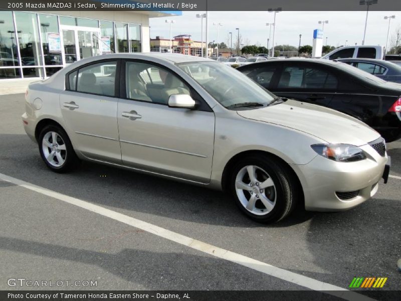 Shimmering Sand Metallic / Beige 2005 Mazda MAZDA3 i Sedan