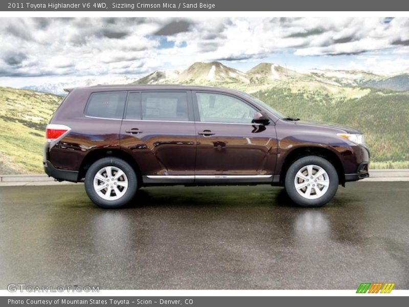  2011 Highlander V6 4WD Sizzling Crimson Mica