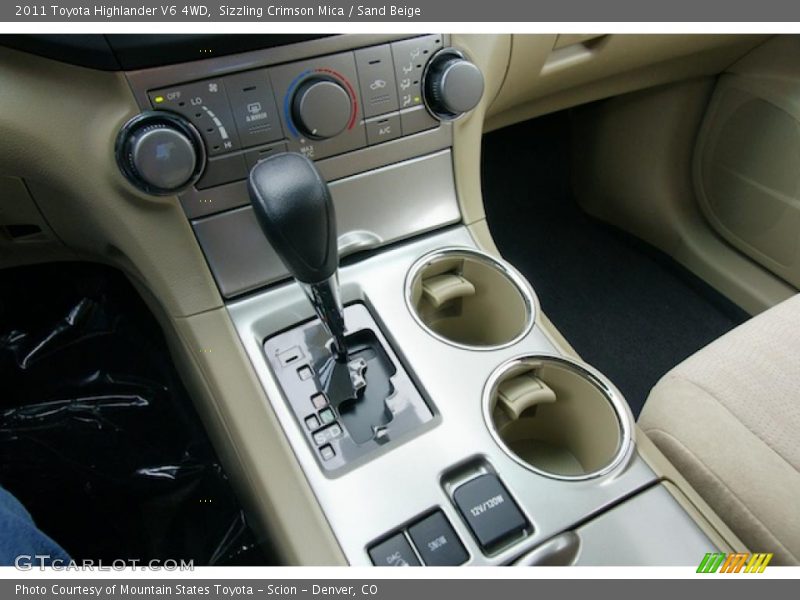  2011 Highlander V6 4WD 5 Speed ECT-i Automatic Shifter