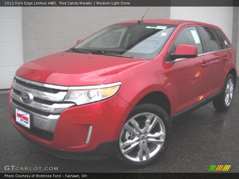 Red Candy Metallic / Medium Light Stone 2011 Ford Edge Limited AWD