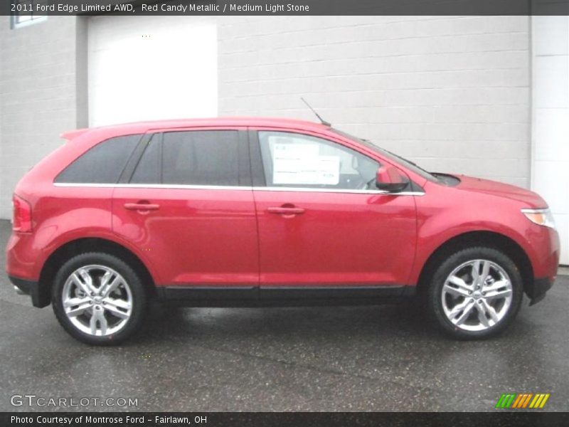 Red Candy Metallic / Medium Light Stone 2011 Ford Edge Limited AWD