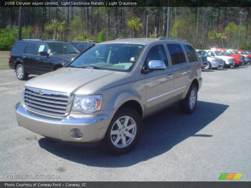 Light Sandstone Metallic / Light Graystone 2008 Chrysler Aspen Limited