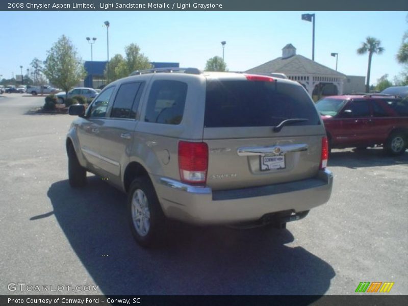 Light Sandstone Metallic / Light Graystone 2008 Chrysler Aspen Limited