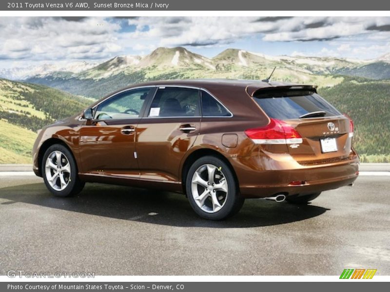 Sunset Bronze Mica / Ivory 2011 Toyota Venza V6 AWD