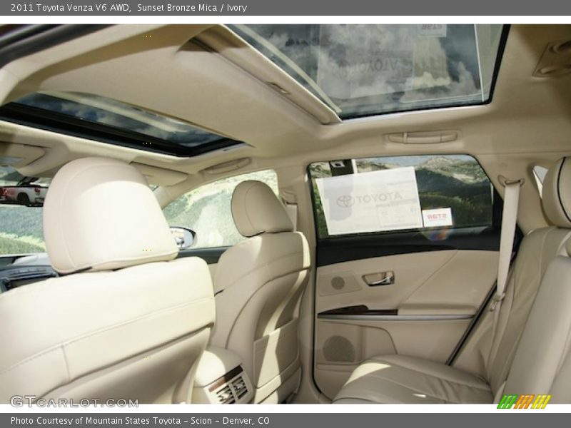 Sunset Bronze Mica / Ivory 2011 Toyota Venza V6 AWD