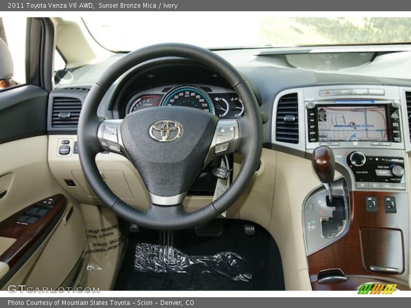Sunset Bronze Mica / Ivory 2011 Toyota Venza V6 AWD