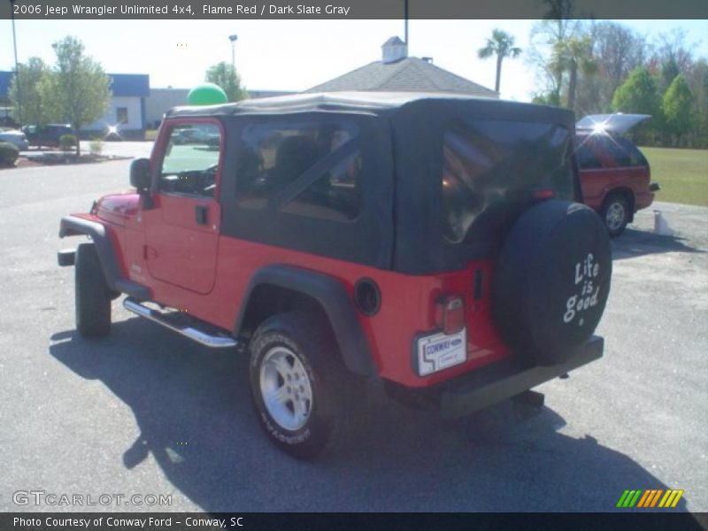 Flame Red / Dark Slate Gray 2006 Jeep Wrangler Unlimited 4x4