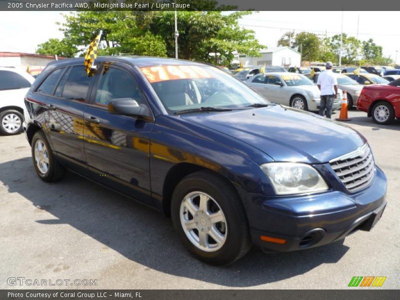 Midnight Blue Pearl / Light Taupe 2005 Chrysler Pacifica AWD