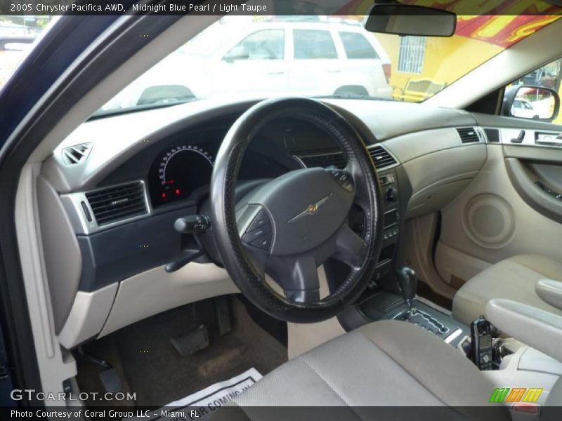 Midnight Blue Pearl / Light Taupe 2005 Chrysler Pacifica AWD