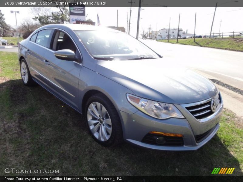 Eismeer Blue Metallic / Black 2009 Volkswagen CC Sport