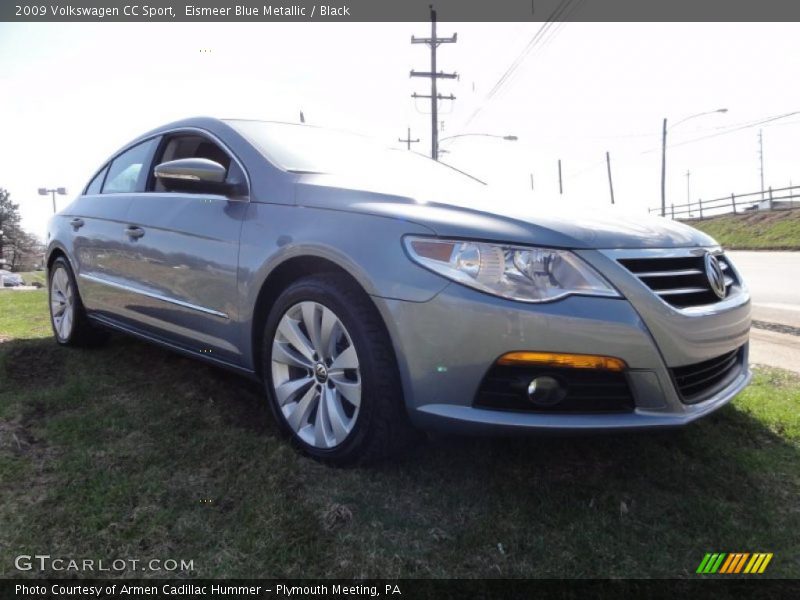 Eismeer Blue Metallic / Black 2009 Volkswagen CC Sport