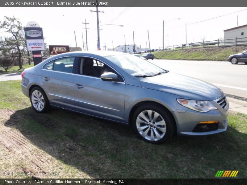 Eismeer Blue Metallic / Black 2009 Volkswagen CC Sport