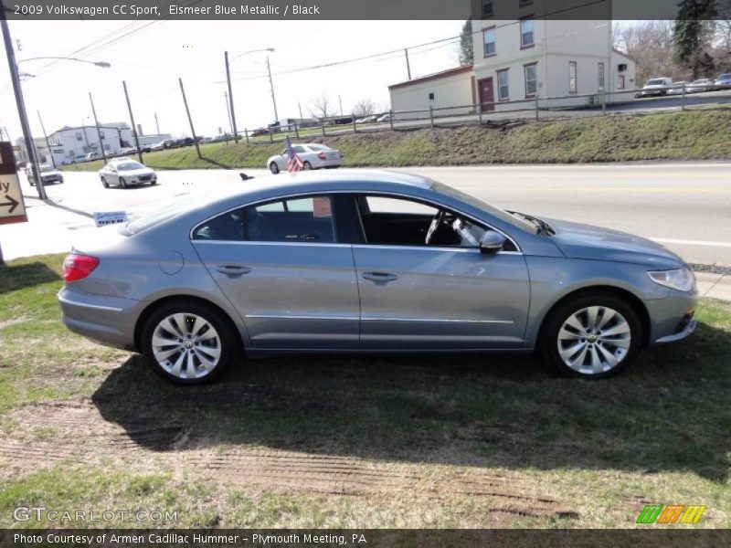 Eismeer Blue Metallic / Black 2009 Volkswagen CC Sport