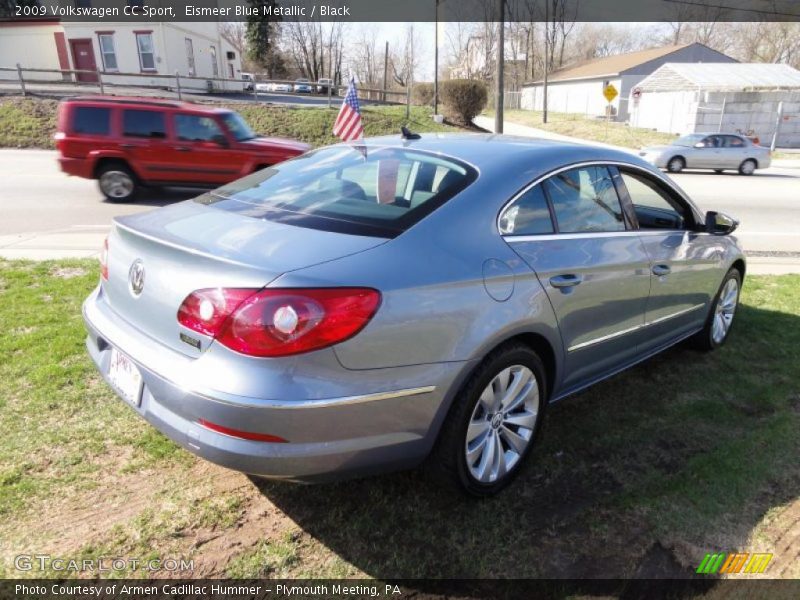 Eismeer Blue Metallic / Black 2009 Volkswagen CC Sport