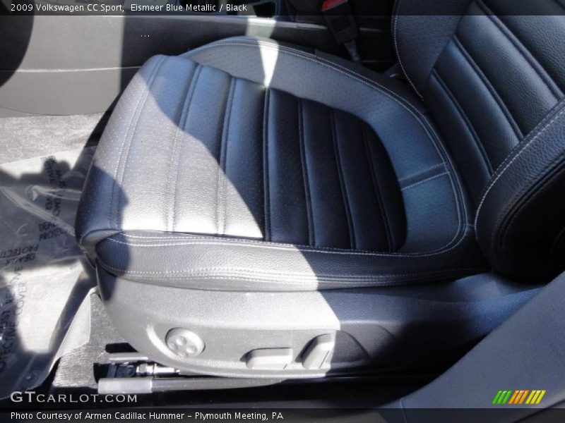 Eismeer Blue Metallic / Black 2009 Volkswagen CC Sport
